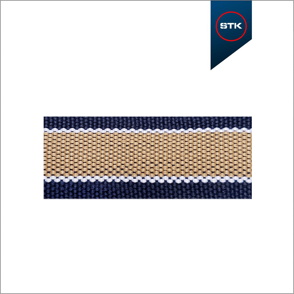 FITA STK 594 20MM MARINHO / BCO / CARAMELO / BCO / 